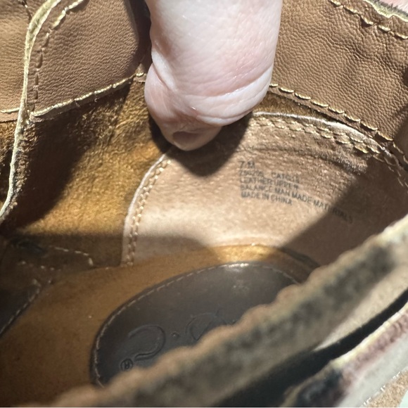 BOC Brown‎ Leather Heeled Ankle Boots Size 7 Western Boho Southwest Cowgirl Fall - Picture 5 of 5